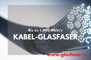 Kabel-Glasfaser Internetzugang mit bis zu 1.000 Mbit/s